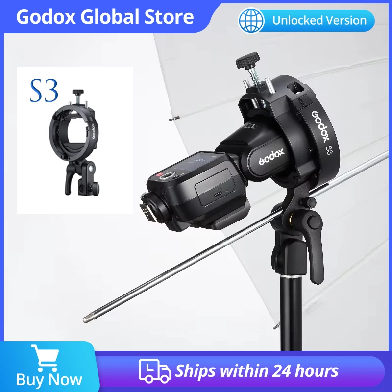 Godox S3 Speedlite Bracket for Godox AD200Pro II AD400Pro II AD600Pro