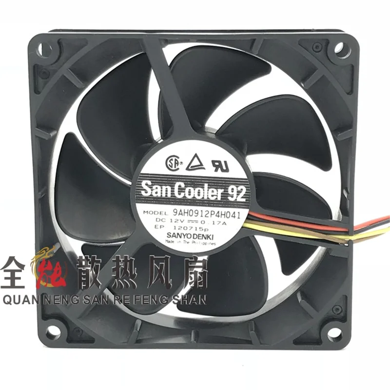 

Original 9AH0912P4H041 90 * 90 * 25MM 12V 0.17A 9CM 4-wire PWM speed control chassis power supply cooling fan
