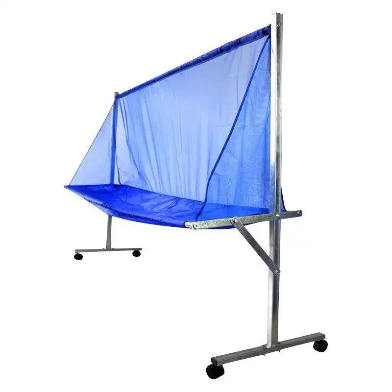 JMZ Table Tennis Ball Collector Portable Steel Frame Ping Pong Ball Recycling Net for Players Durable Mobile Design Standard
