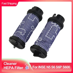 Filtro HEPA Set para aspirador sem fio, Pacote de filtros para H70, N5, S6, S6P, S600, Aspiradores Acessórios, 2 pcs