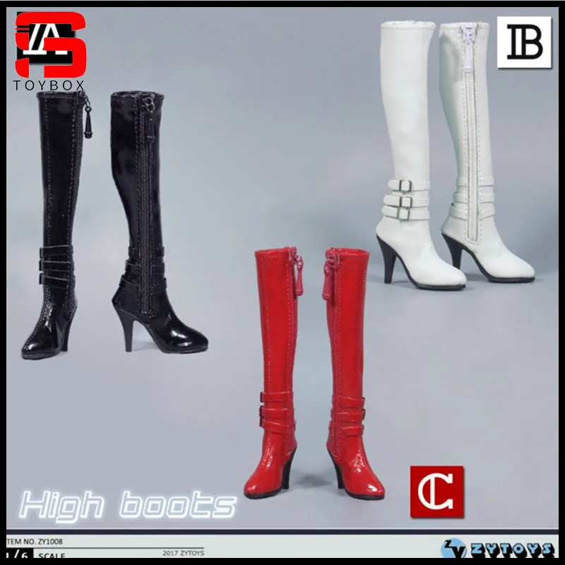 In Stock ZYTOYS ZY1008 1/6 Scale Female High Boots Hollow Shoes Model Fit 12 Inch TBL PH JO Soldier Action Figure Body Dolls