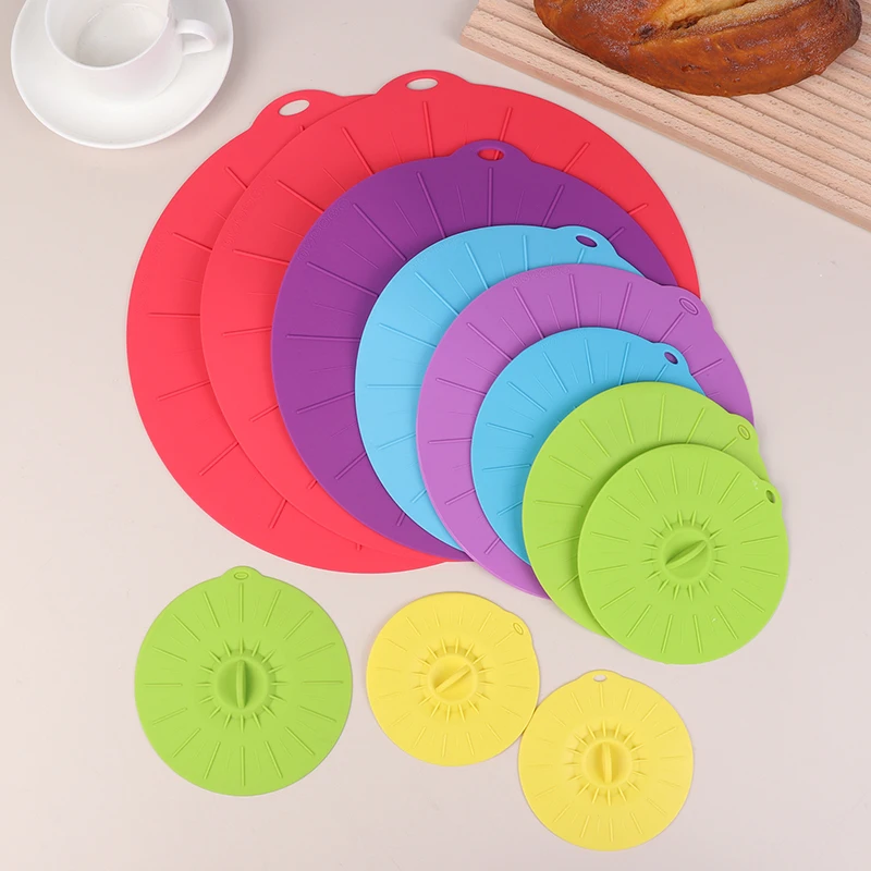 5/6pcs Environment-friendly Preservation Cover Food Ftorage Can Be Used Spill Proof