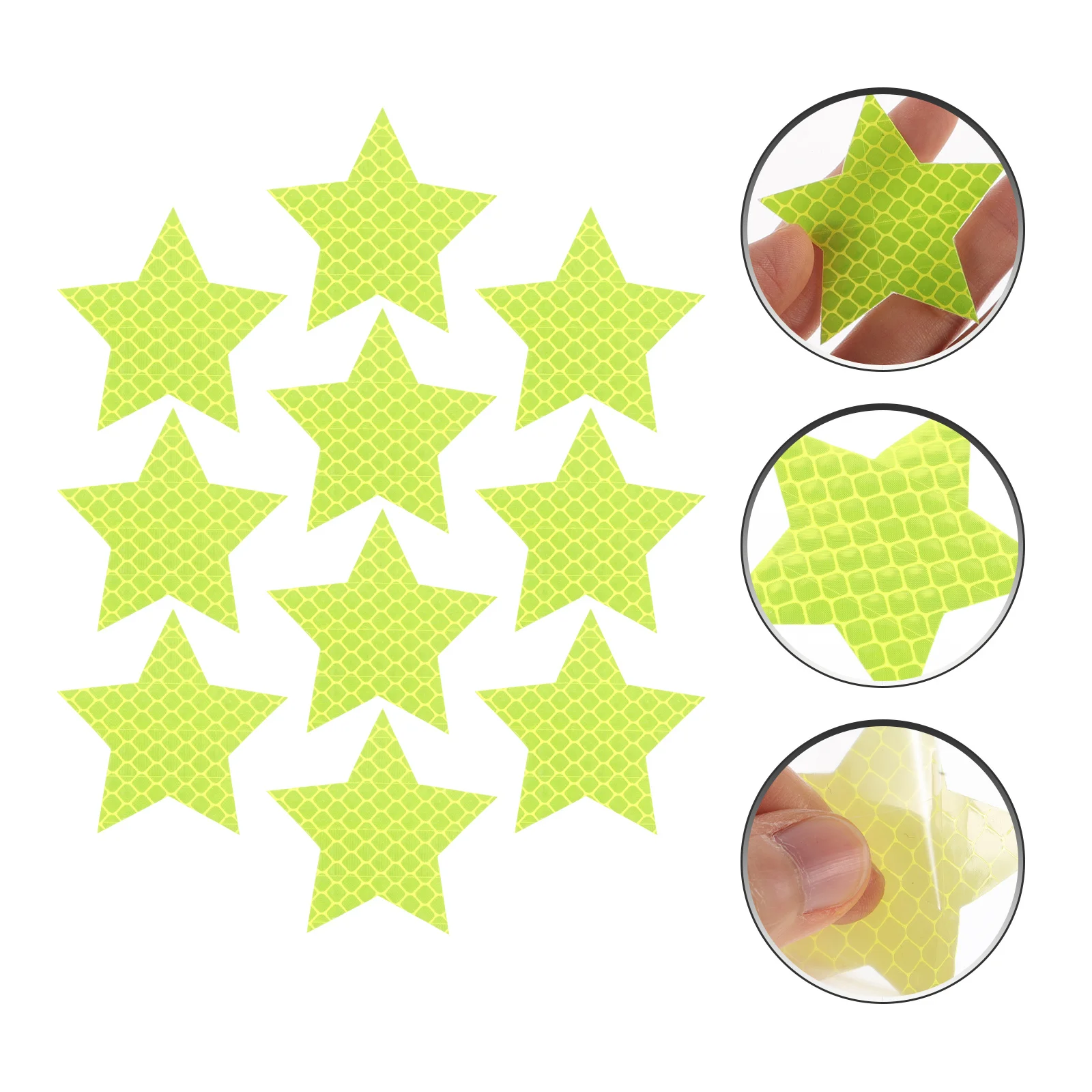 

10Pcs Automotive Reflective Stickers Night Glow Safety Tape for Car Bike Motorcycle Collision Warning Decals Bike Reflectors