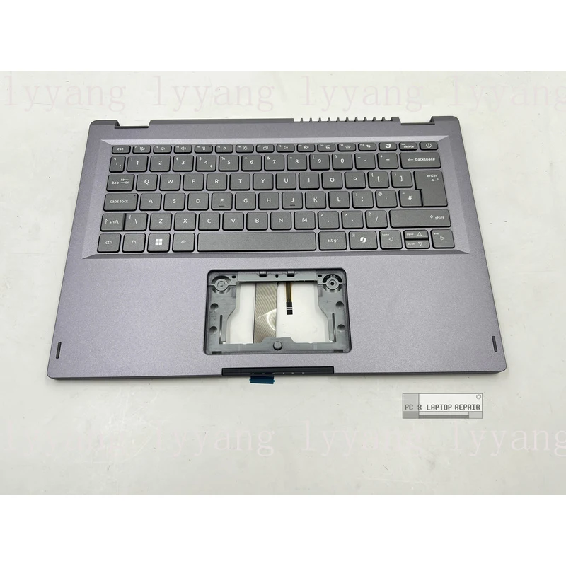 f  For  Acer Aspire A14-51M Palmrest Top Cover UK Keyboard Grey 6B.KT7N8.031
