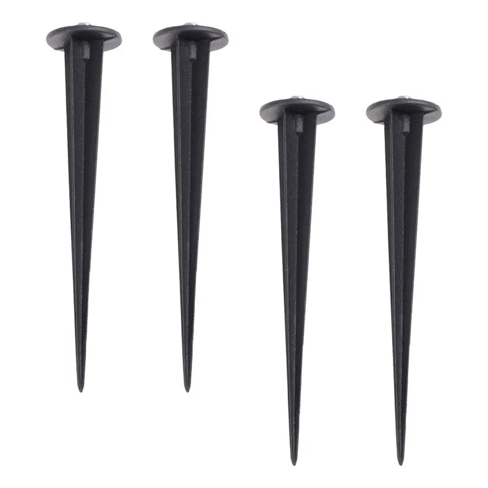4Pcs Aluminum Lawn Lamp Spikes Heavy Duty Ground Nails for Solar Light Fixtures Replacement Outdoor Garden Decoration