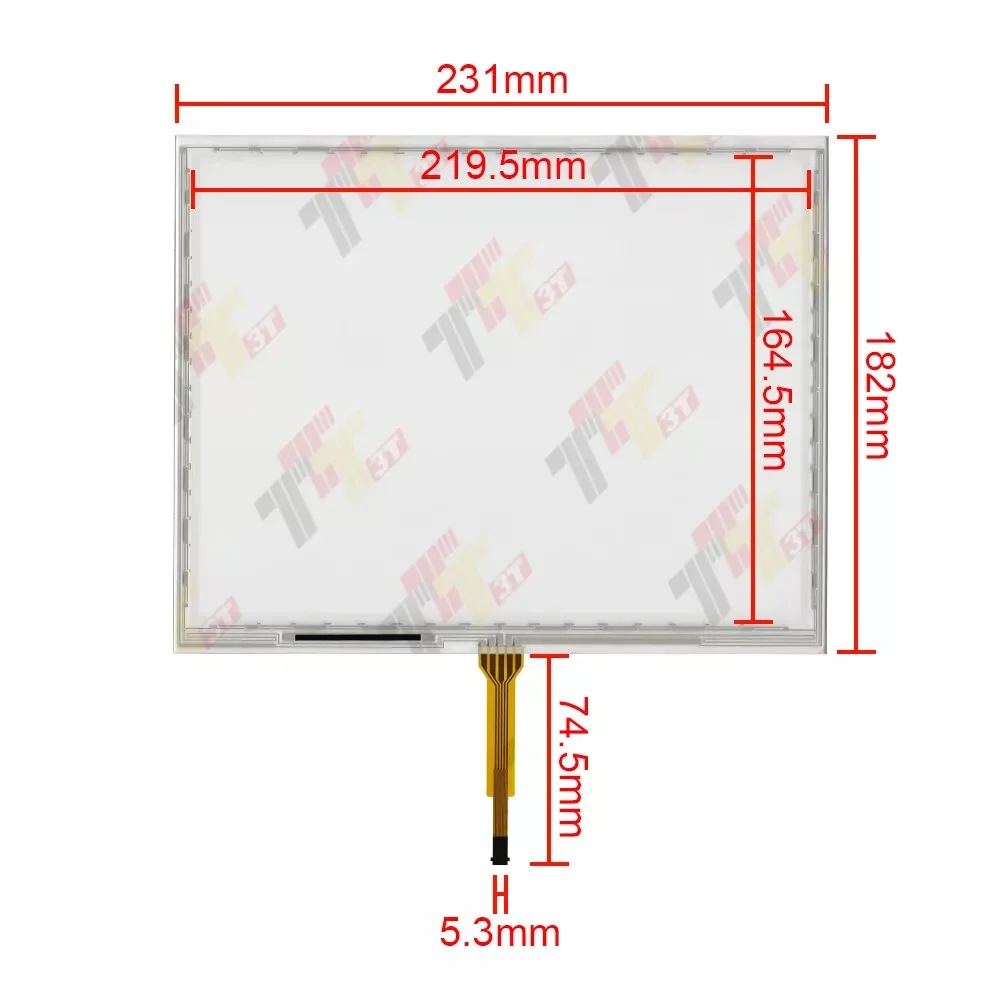 10-Draht 10,4" Touchscreen-Digitizer für John Deere 4640 Universal-Display – Detail 5