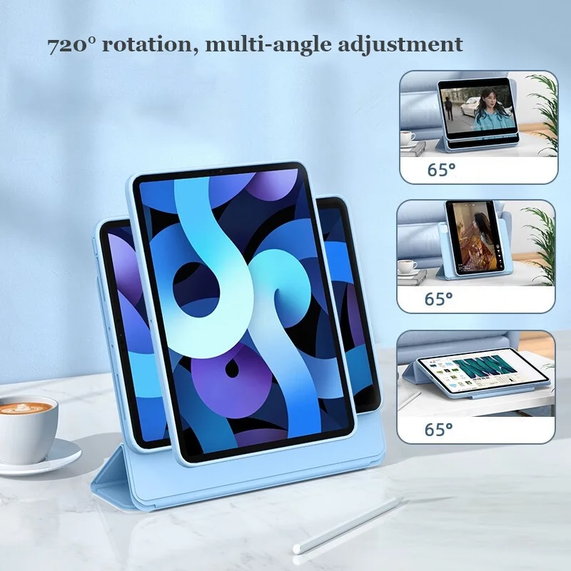 720°Rotatable Stand Case for Honor Pad 9 12.1inch 2023 8 12 X9 11.5 X8 Lite 9.7 X8 10.1 for MagicPad 13 Magnetic with Pen Holder