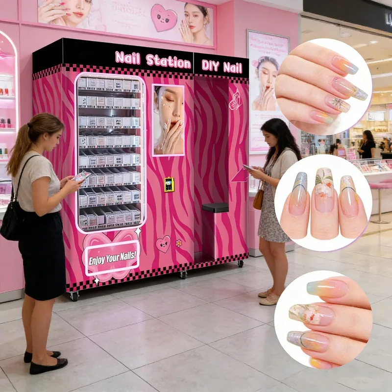 Nail Art Vending Machine Customizable Self-Service Automatic Nail Printing and Polish Machine