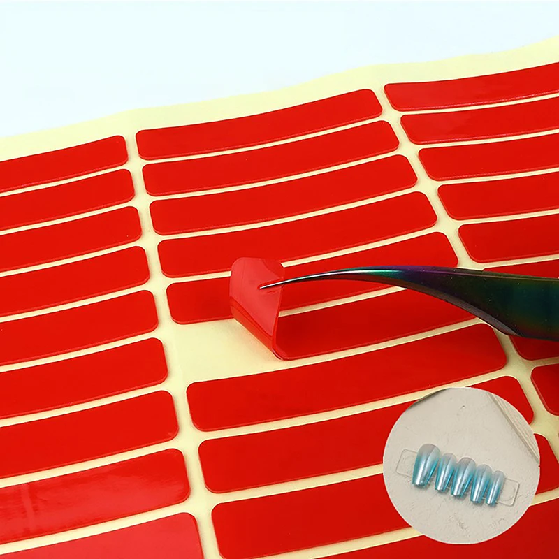 Fita adesiva clara do prego, unhas postiças Display Stand, cola adesivos, dupla face colada, prática de manicure, mostrando ferramentas, 24 pcs, 40pcs