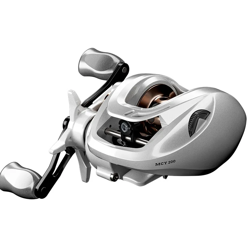 Pesca Carrete de Pesca - Lure Baitcasting Reel, Long Cast, Drag Alarm, Bass Fishing, Ultra-light, Saltwater Wheel