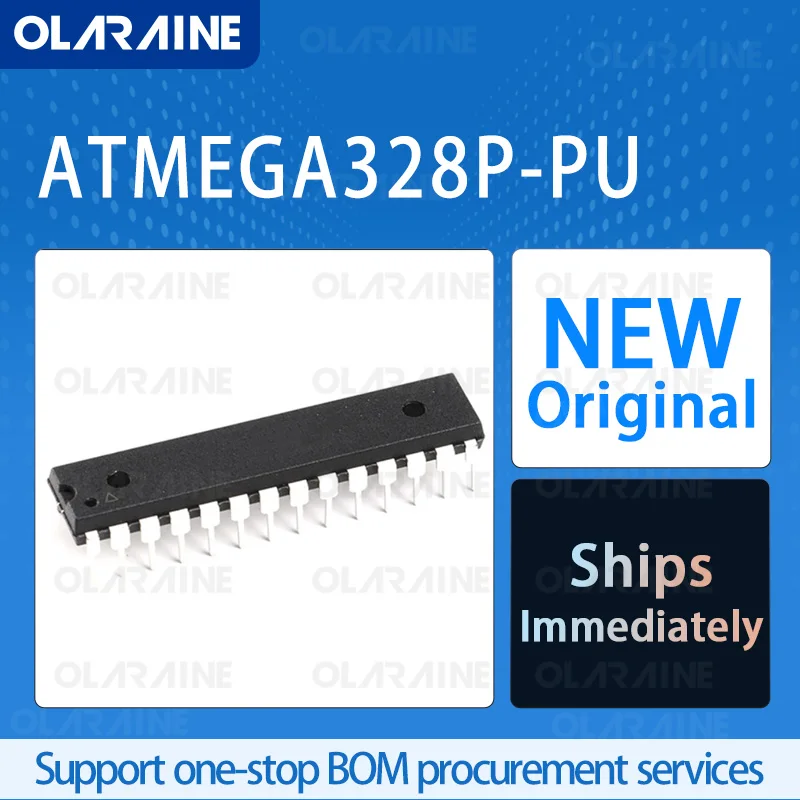 1/5/10Pcs ATMEGA328P-PU PDIP-28 8-bit Microcontroller -MCU RoHS Core AVR Data RAM2 kB 23 I/O Voltage 5.5 V