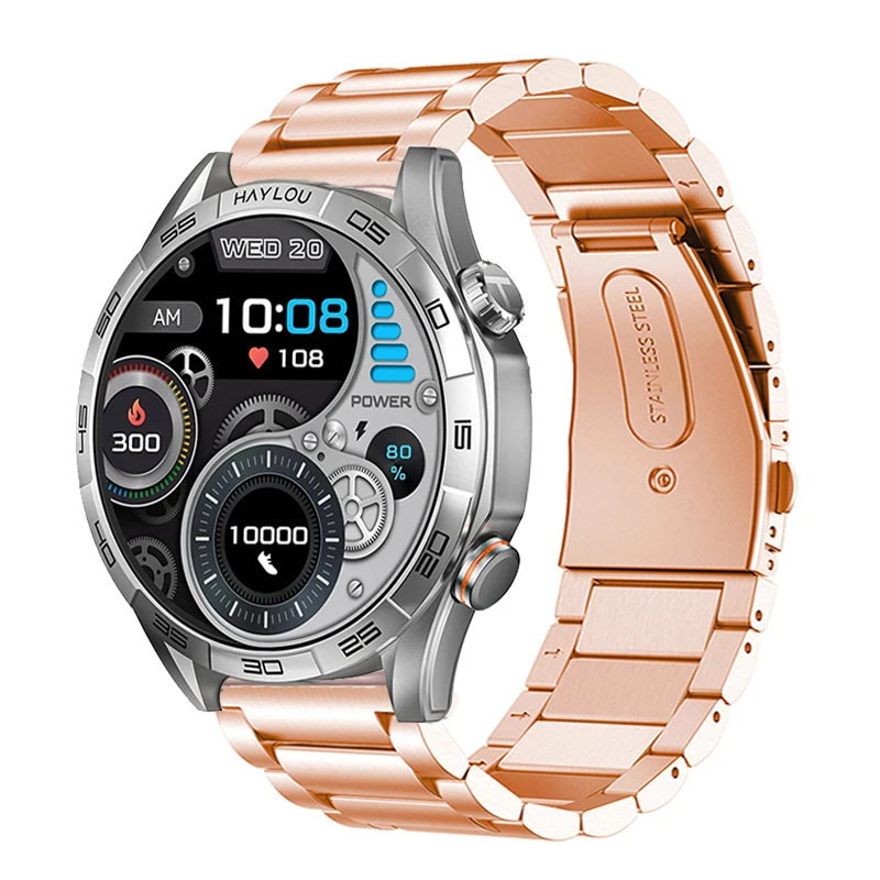 Металлический браслет для HAYLOU Solar 5, ремешок из нержавеющей стали для часов Haylou R8 S8, браслет Correas для Haylou GST Lite, ремешок