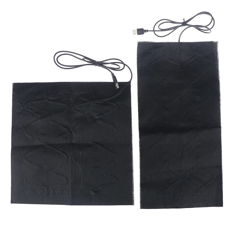 1Pc 60-70℃ 5V 0.8A USB Heated Pad Warm Carbon Fiber Heated Pads Heated Jacket Coat Vest Heating 7 Size