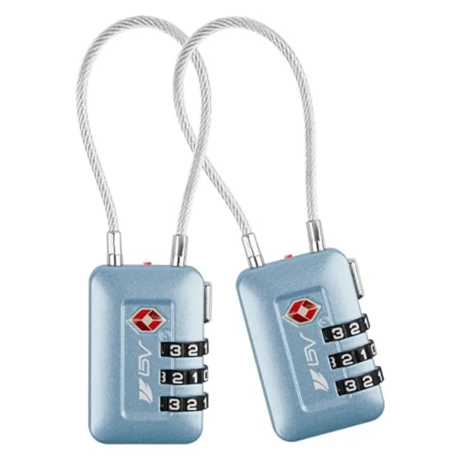 TSA Accepted Luggage Travel Lock, Set-Your-Own Combination Lock for School Gym Locker, Luggage Suitcase Baggage Locks, Filing C