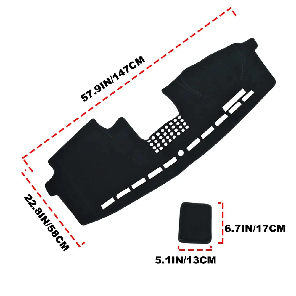 Pop For Ford F-150 2015 2016 2017 2018 2019 2020 Dashboard Cover Dashmat Dash Anti-UV Mat Pad Protector Cover Sun-proof Accessor