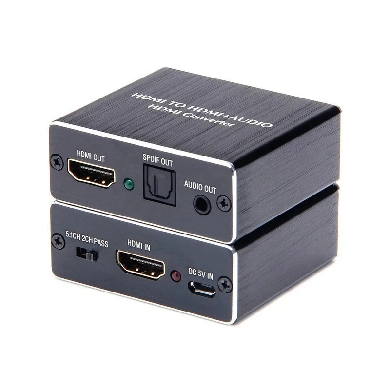4K X 2K Video Audio Extractor HDMI-Compatible To 3.5MM Audio Converter SPDIF Optical TOSLINK Stereo Out Splitter Adapter