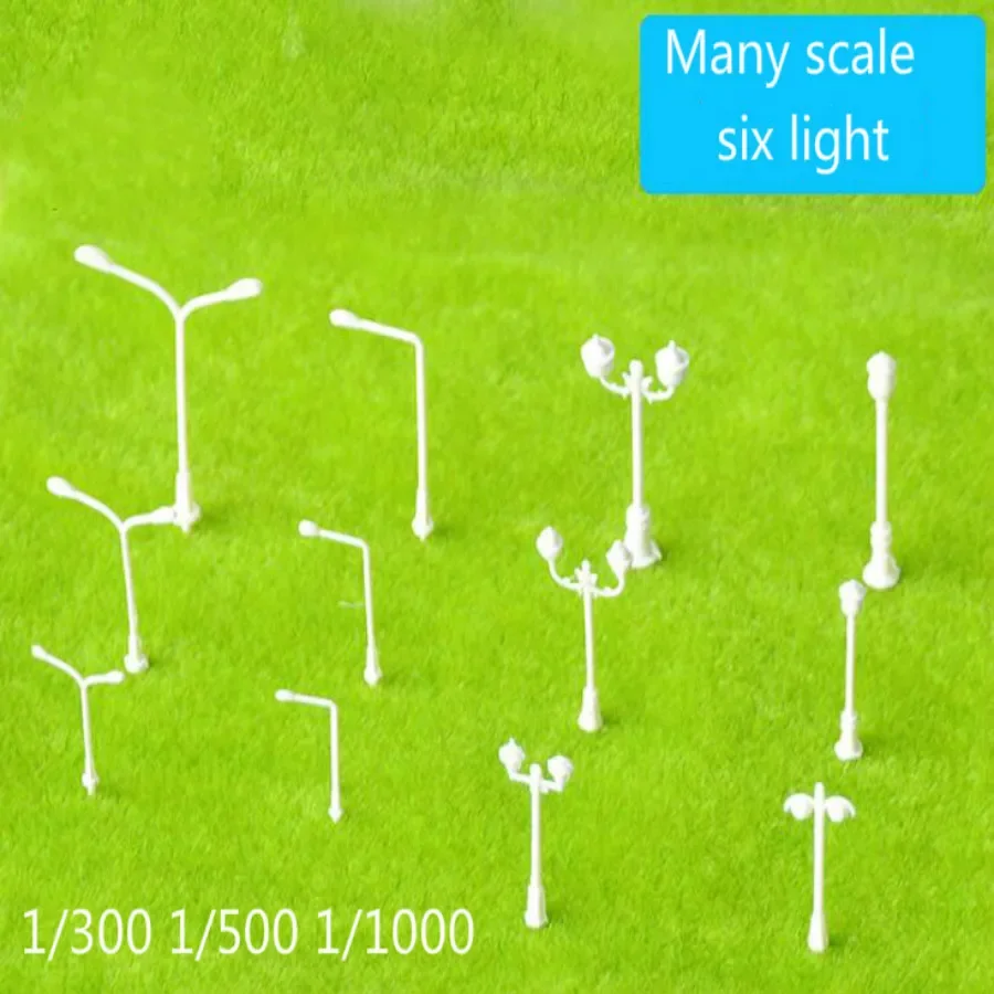 100pcs/lot Model building model sand table making material plastic non-lighting street lamp garden lamp 1/300/5001/1000