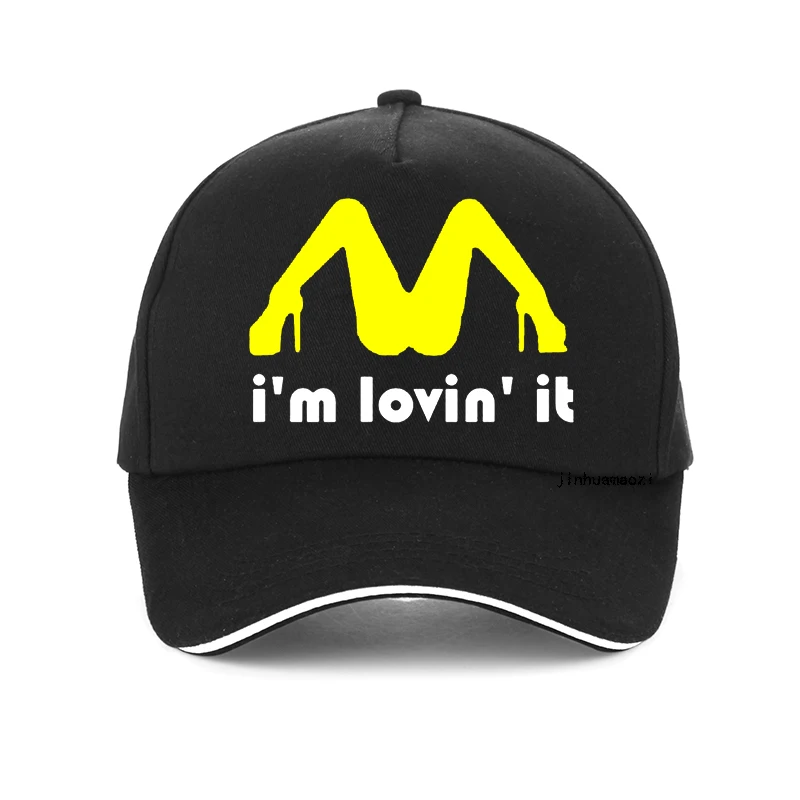 Men Tricolor I\'m Loving It Inapropriate Offensive Sex baseball cap Funny Humor Joke Rude Summer Dad hat adjustable Snapback hats