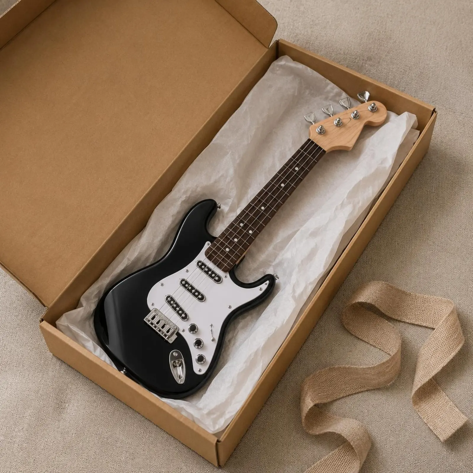 Toy Electric Guitar Early Learning Electric Guitar Toy Portable Sturdy for Beginners