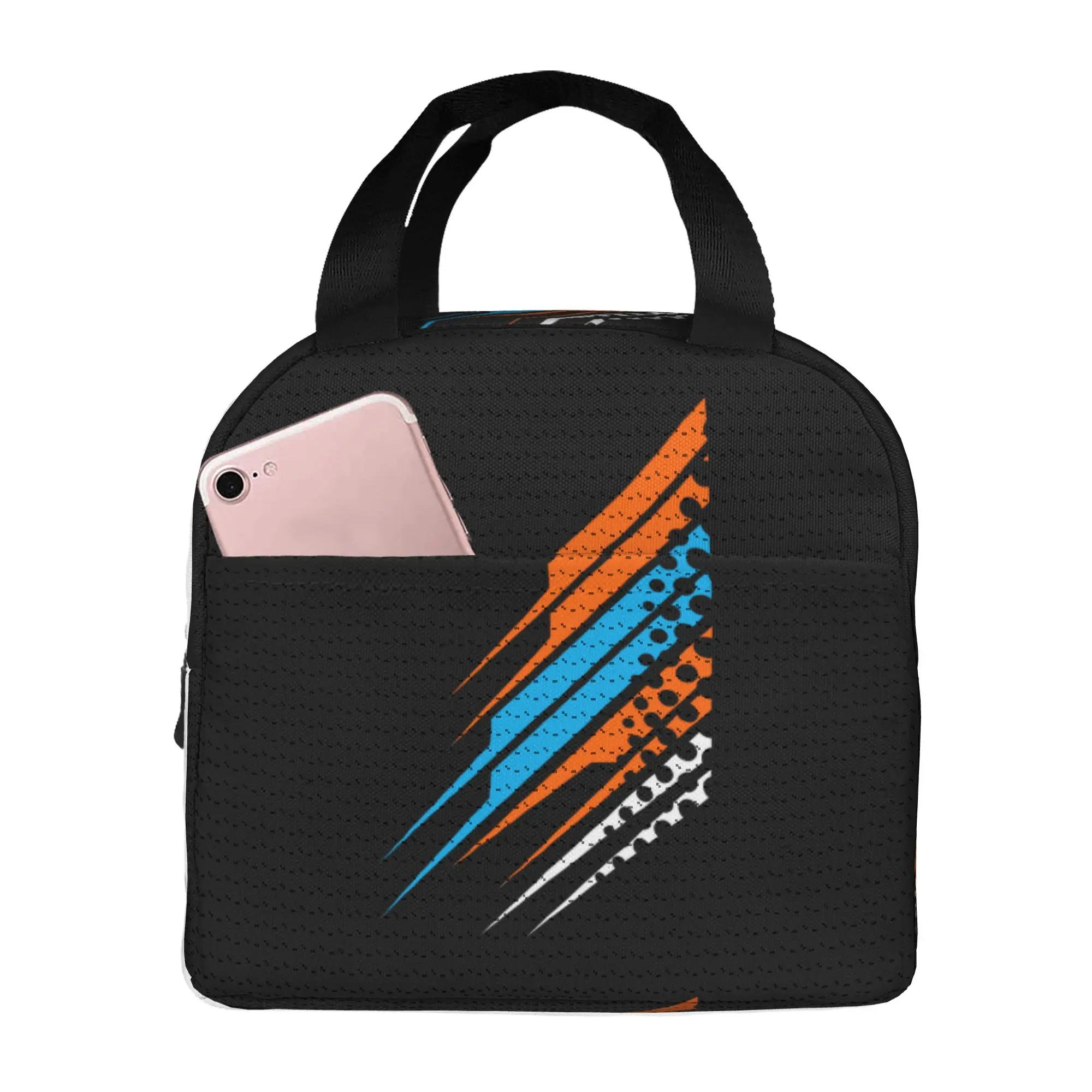 Ready To Race Insulated Lunch Bag for Women Leakproof Motorcycle Rider Racing Sport Cooler Thermal Lunch Box School