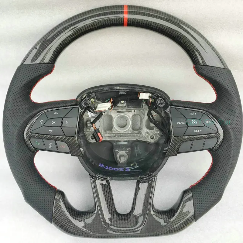

100% Real Carbon Fiber Steering Wheel For Dodge Charger 2014-2020