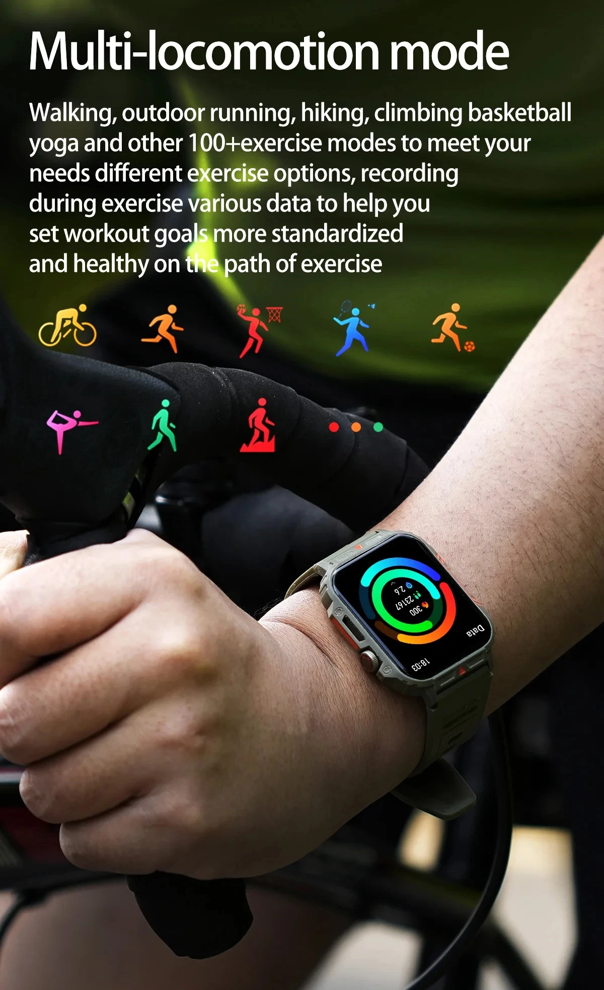 1.91 Outdoor Military Smart Watch Men Bluetooth Call Amoled Smartwatch For Android IOS IP68 Waterproof Sports Fitness Watches