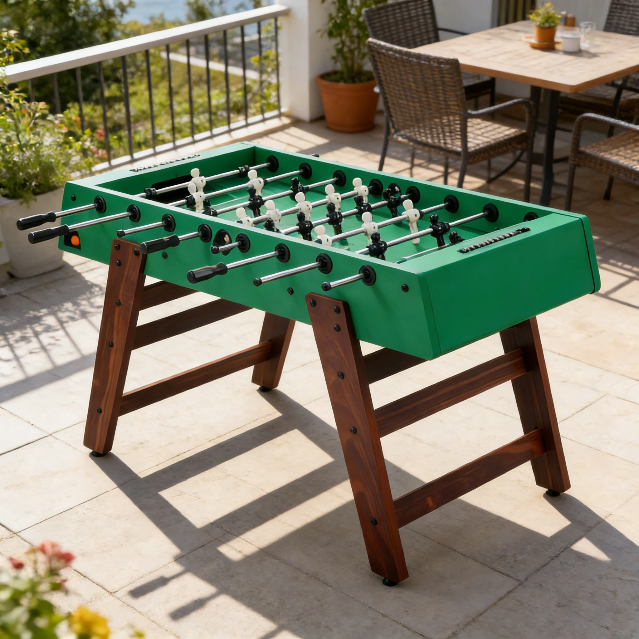 Factory Direct Fun Filled Wooden Tabletop Soccer Football Soccer Game Exciting Interactive Gear for Kids Party