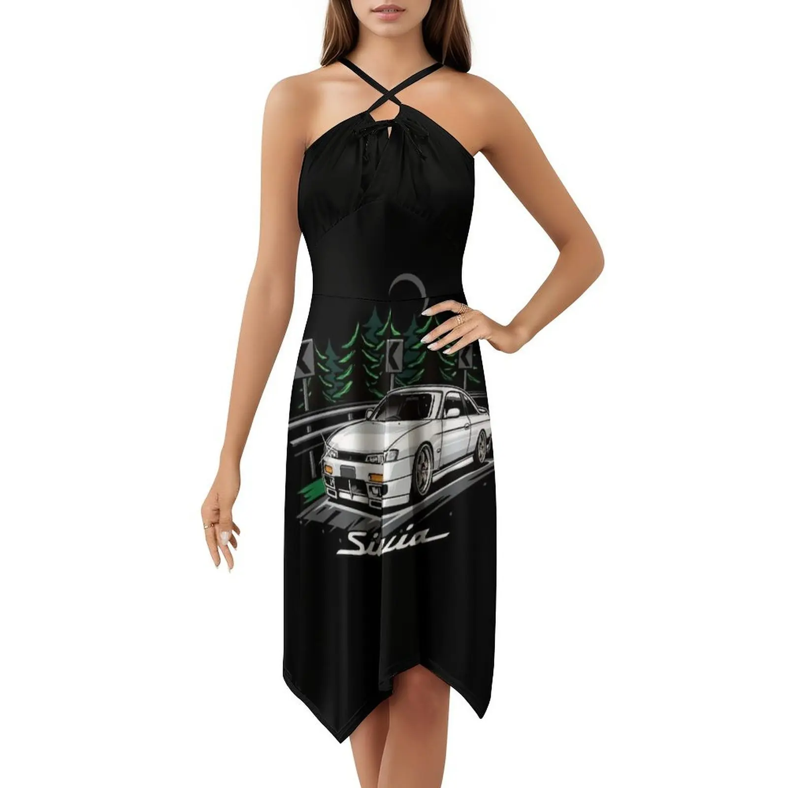 فستان سيلفيا S14 كوكي البوهيمي العتيق بأكمام منتفخة أو بدون أكمام للنساء فستان S14 سيلفيا S14 S15 سيلفيا S14 سيلفيا