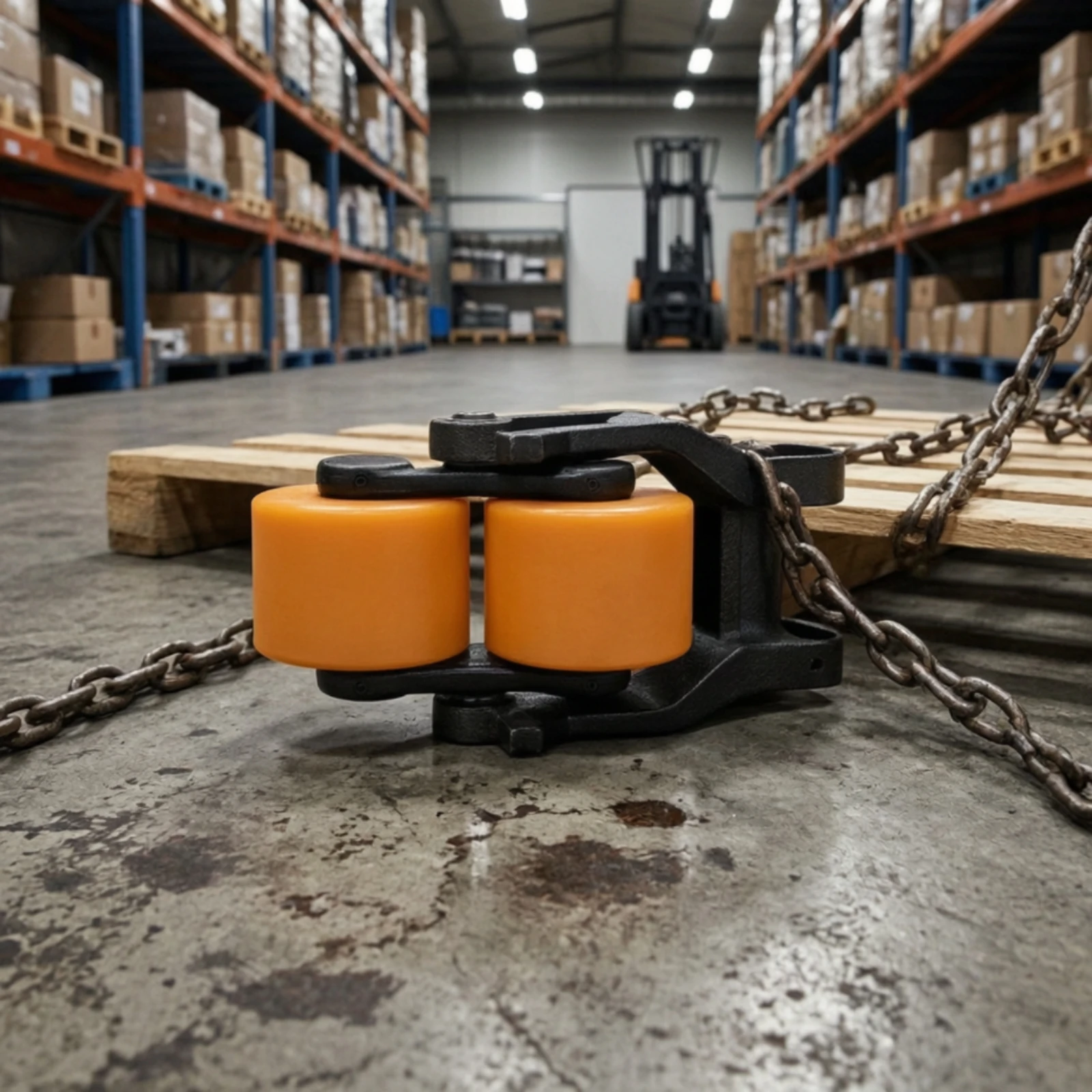 Pallet Truck Wheel Bracket Replacement Wheel Bracket with Mounting Ears Long-Lasting Textured for Maintenance Technicians