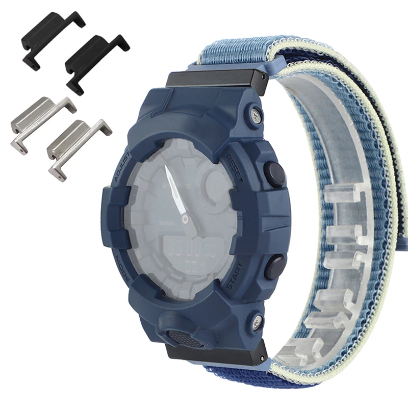 

2Pcs Stainless Steel Connector Replacement Sports Wristband Metal Adapters Kit For GA2100 Casio GShock GA-2100