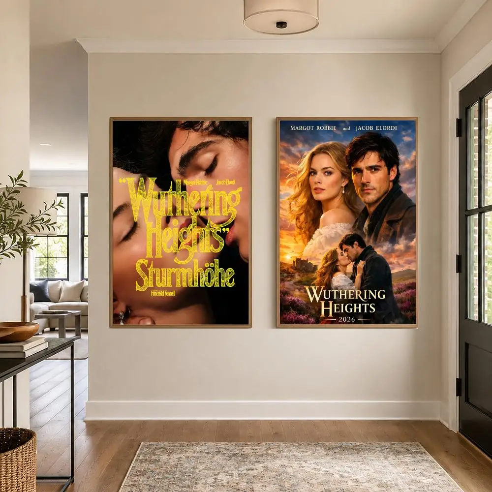 Movie W-Wuthering Heights Poster Graphic Wall Art Poster HD Waterproof PP Paper Print for Bedroom Living Room Office Decor Gift