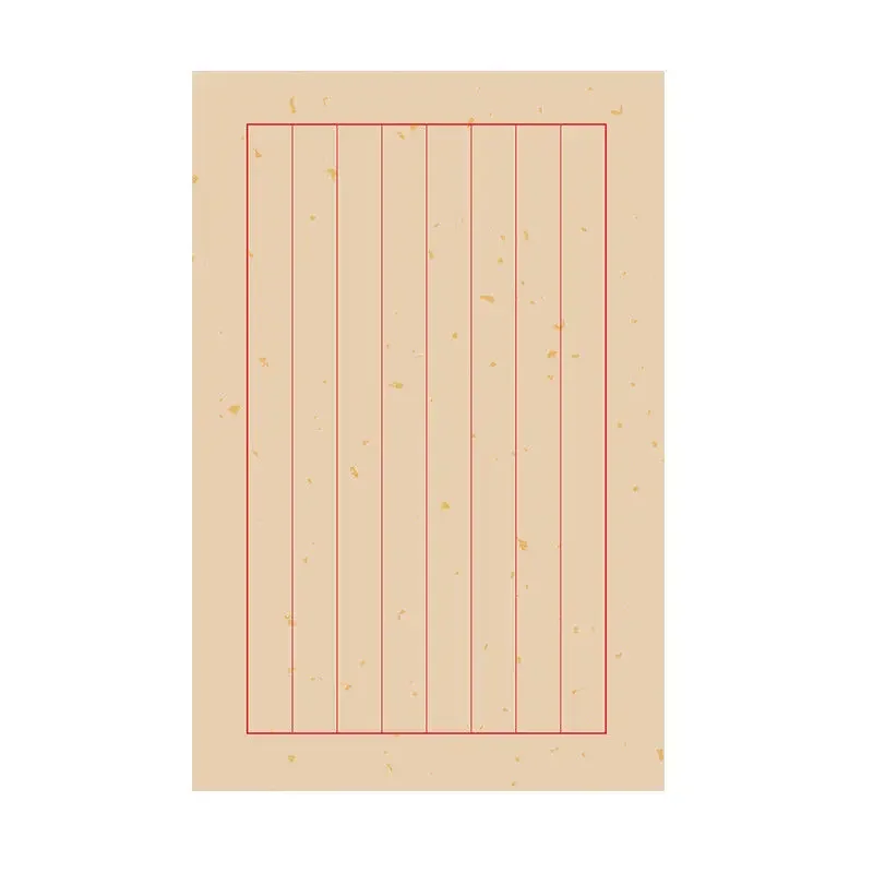 Letterhead Xuan Paper Calligraphy Brush Small Regular Script Half Ripe Rice Paper Vintage Vertical Griding Bamboo Xuan Paper Ink
