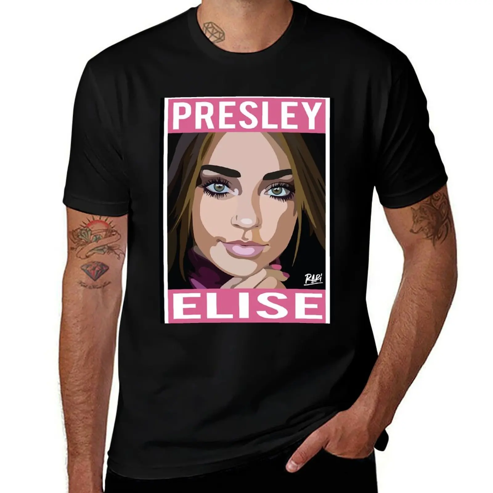 

Presley Elise T-Shirt topping designer shirts rapper graphic tees mens t shirt graphic
