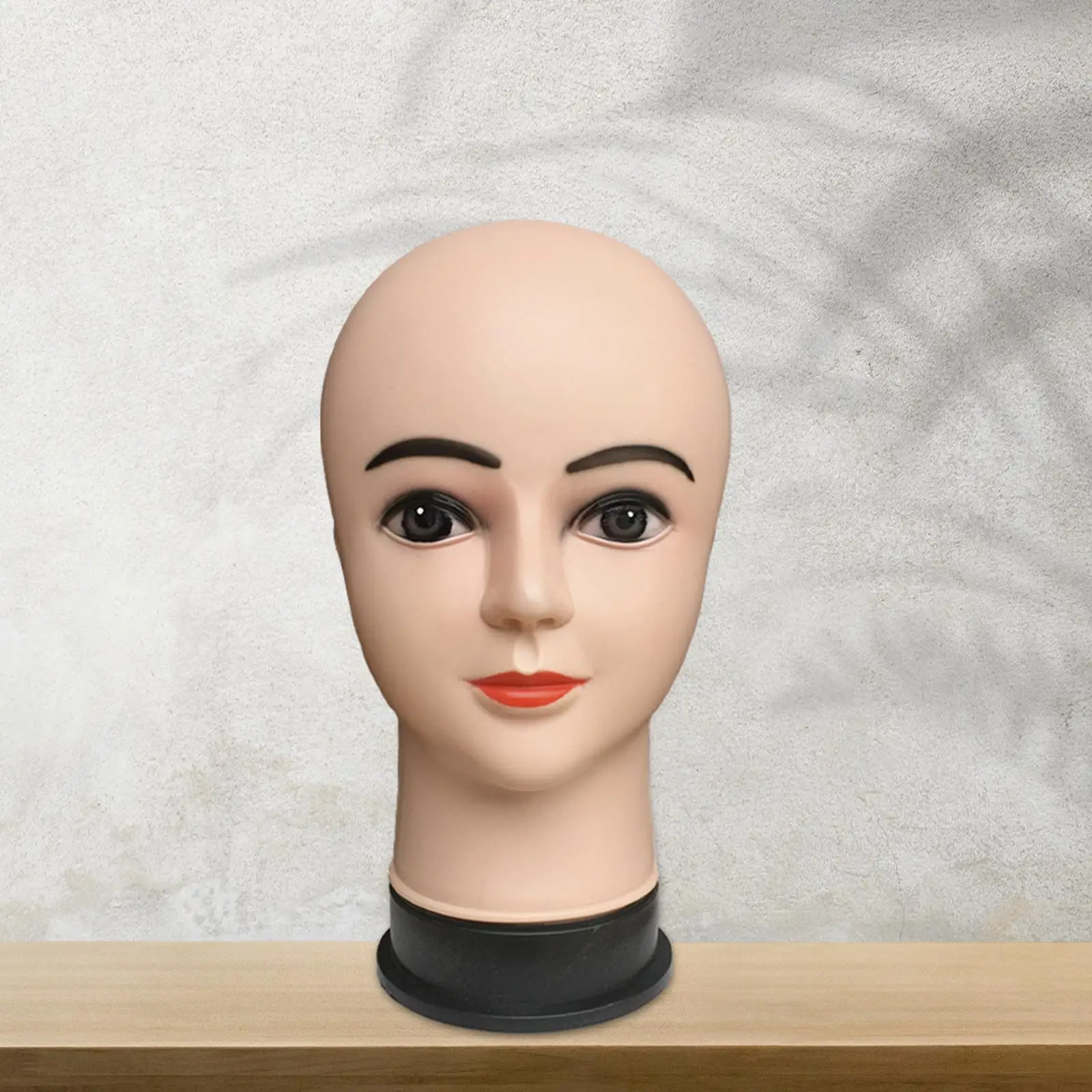 

Female Bald Mannequin Head Stable Base Wig Holder for Hairpieces Wigs Making