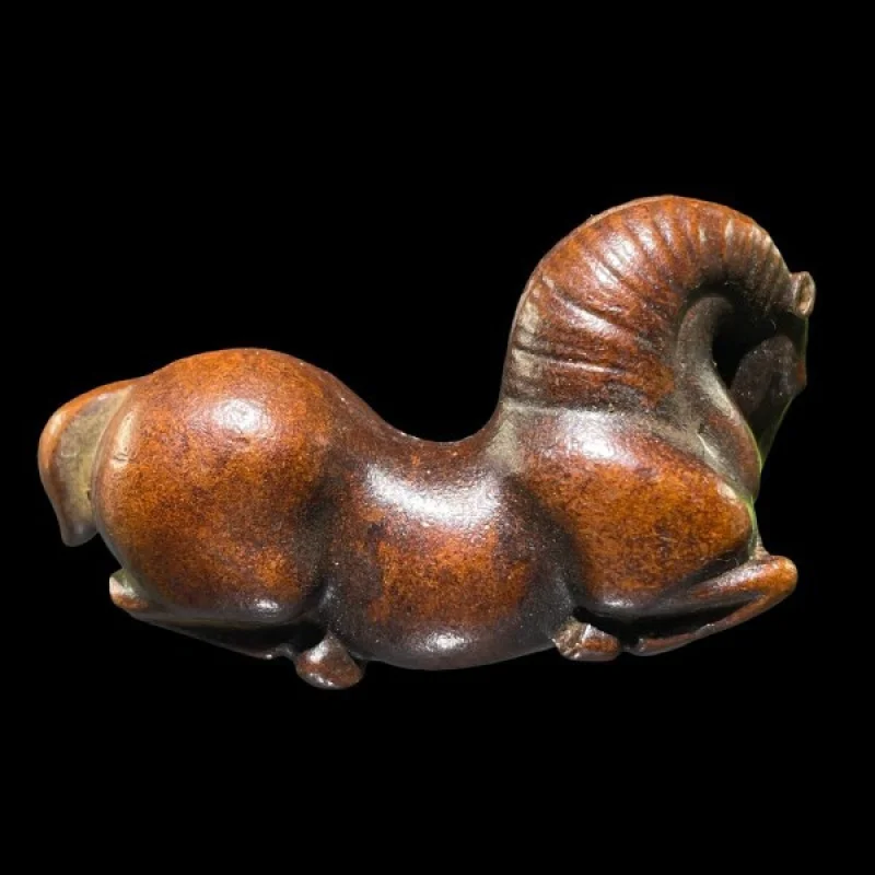 Tangma War Horse Horse Sweat Horse Twelve Zodiac Horse Figurine Tea Pet Pen Holder Ruler