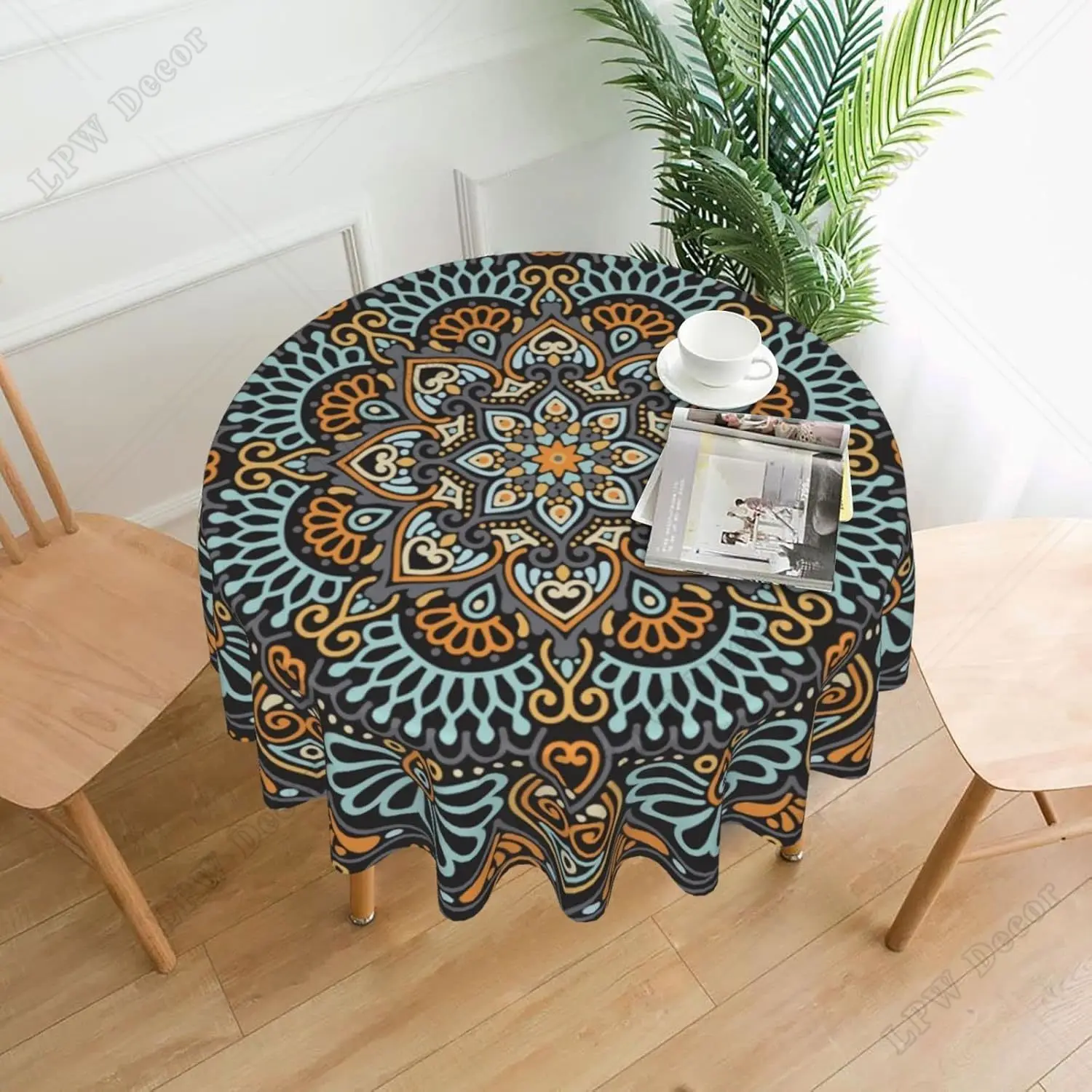 Mandala Tablecloth Classical Mandala Table Cloth for Party Decoration Mandala Themed Tablecloths for Dinner Kitchen Party Picnic