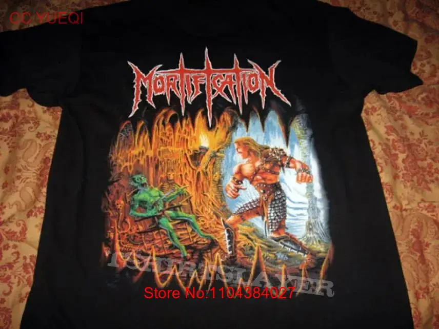 Mortification Erasing the Goblin T- Shirt Cotton Black Men Size S to 5XL PM1912 long sleeves