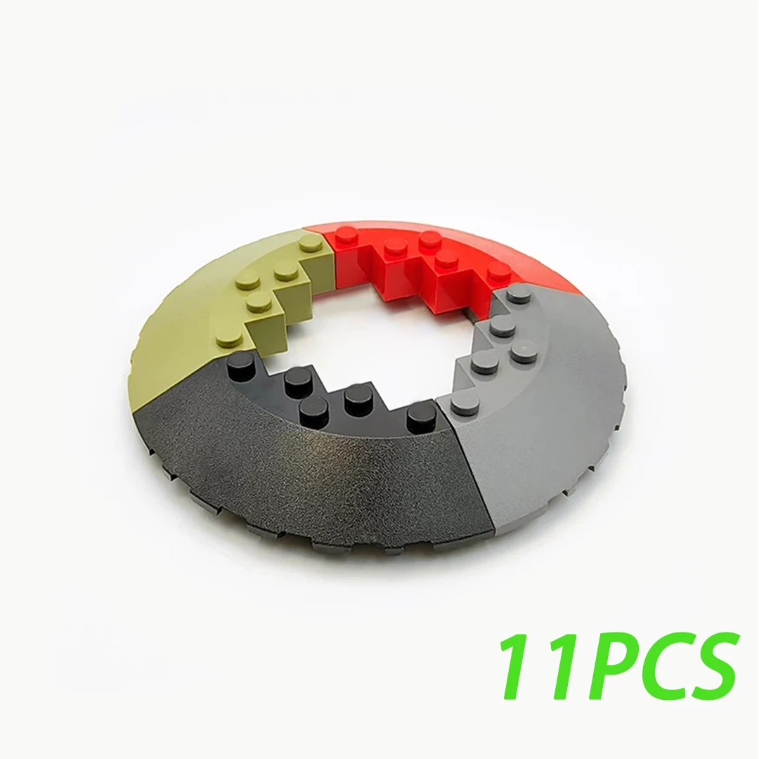 95188 6x6 Round Corner Brick with 33° Slope & Facet Cutout MOC Building Blocks Parts Creative DIY Assembly Bricks Toy 50g/11PCS