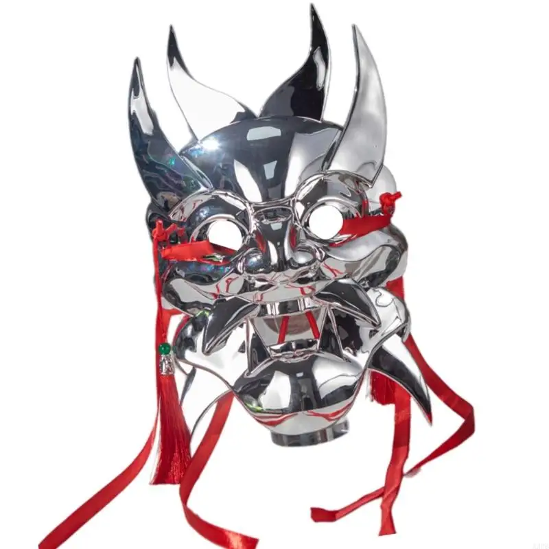 マスカレードマスクフルフェイスマスクハロウィーンメタリックマスク女性用男性用マスカレードコスプレパーティーのための通気性コスプレマスク
