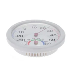 Home Hygrometer Temp Thermometer Temperature Meter Mini Analog Display Room Office Indoor Clock-shaped Outdoor