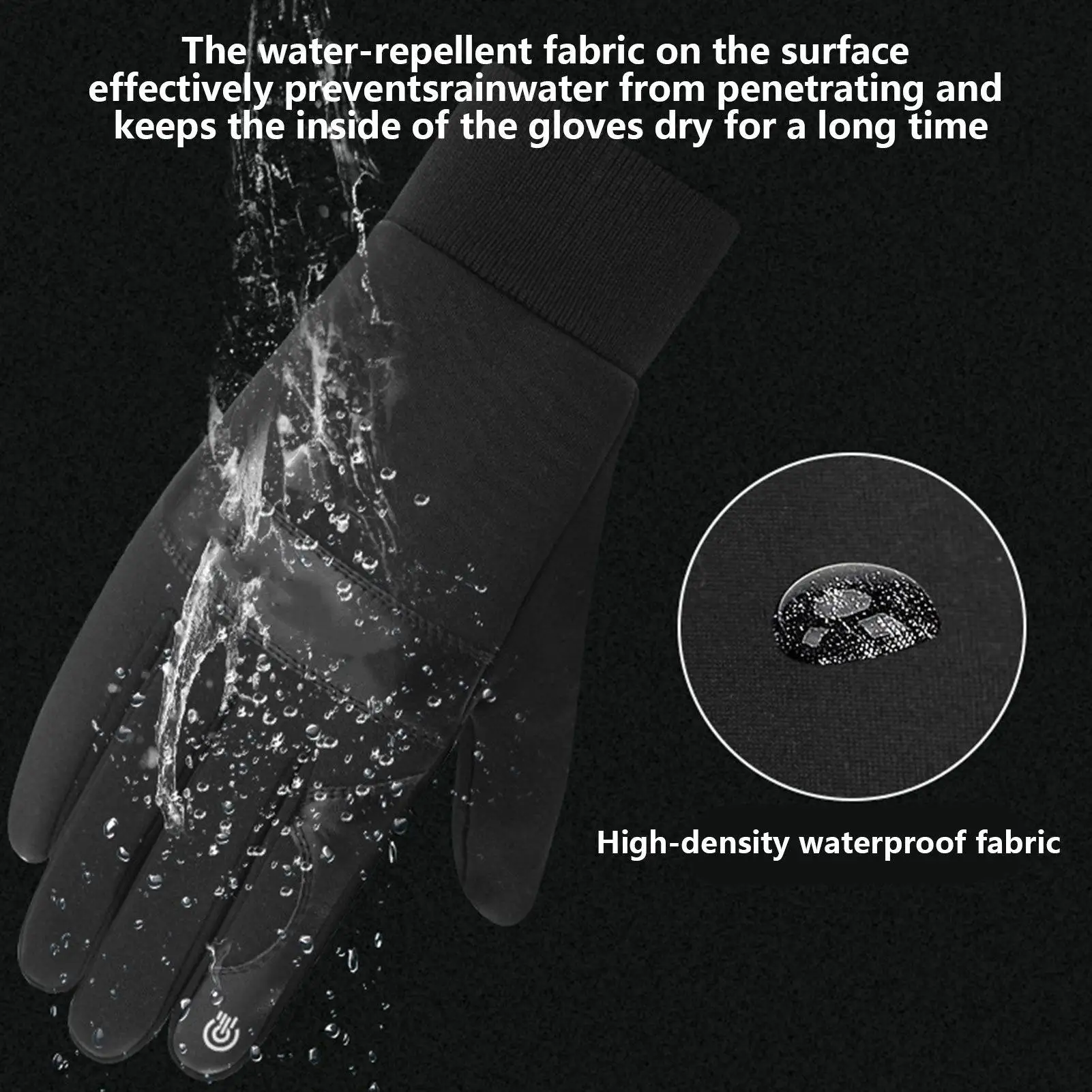 

Перчатки с подогревом, водонепроницаемые перезаряжаемые зимние перчатки с подогревом, грелки для рук, сенсорный экран для катания на лыжах, кемпинга, мотоцикла