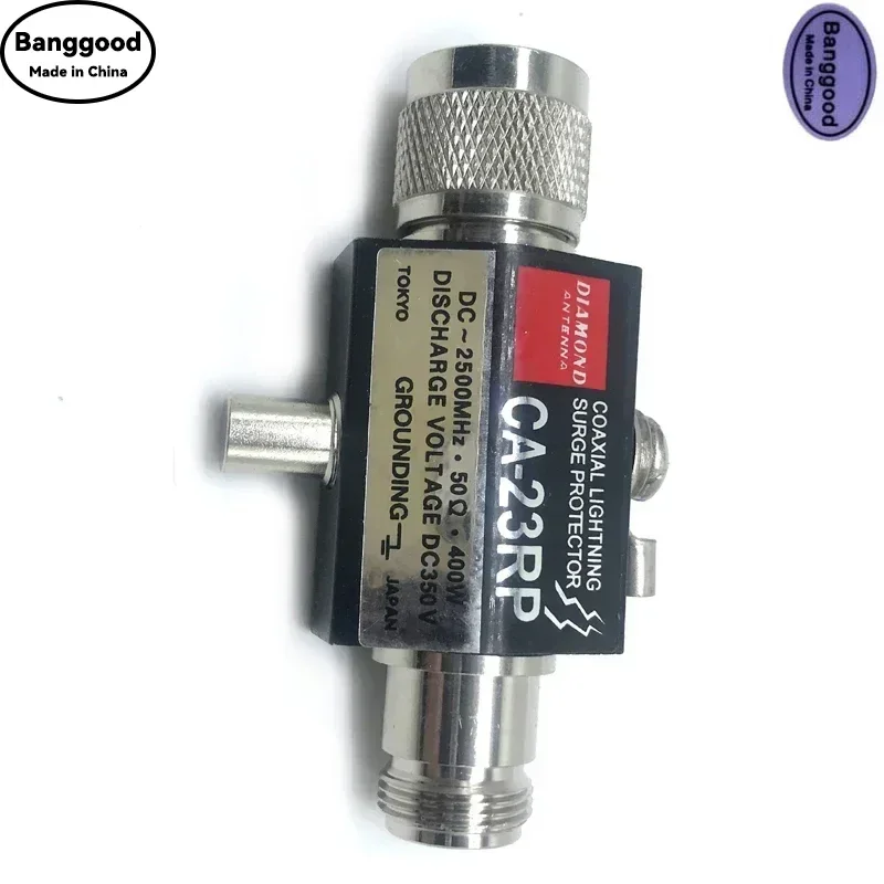 CA-23RP Car Radio SPD Coaxial Lightning Arrester Surge Protector 2.5GHZ 400W N-Type Male to Female Connector Adapter Repeater
