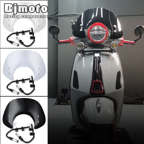 Imagen 2 del producto Parabrisas para Piaggio Vespa LX50 LX125 LX150 GT200 GTS125 GTS250 GTS300 todos los años LX 50 125 150 Deflector de viento