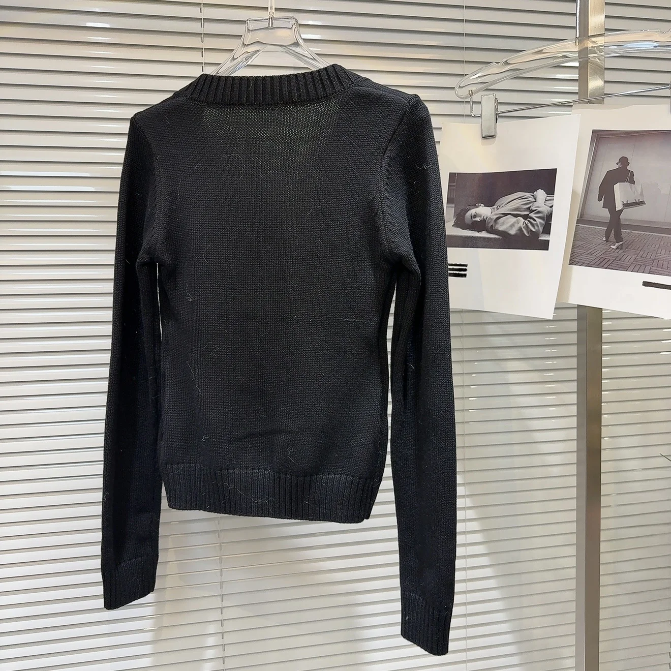 Trendy Lace Splicing Color Blo V-ne Strickpullover Frühling 2026 Ele Ladylike Small IRT für junge Frauen