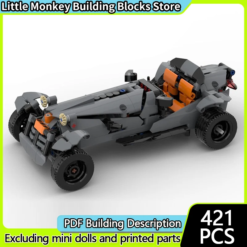 

Speed Racing Car Model MOC Building Bricks Convertible Sports Car Modular Technology Children Holiday Gifts Assemble Toys Suit