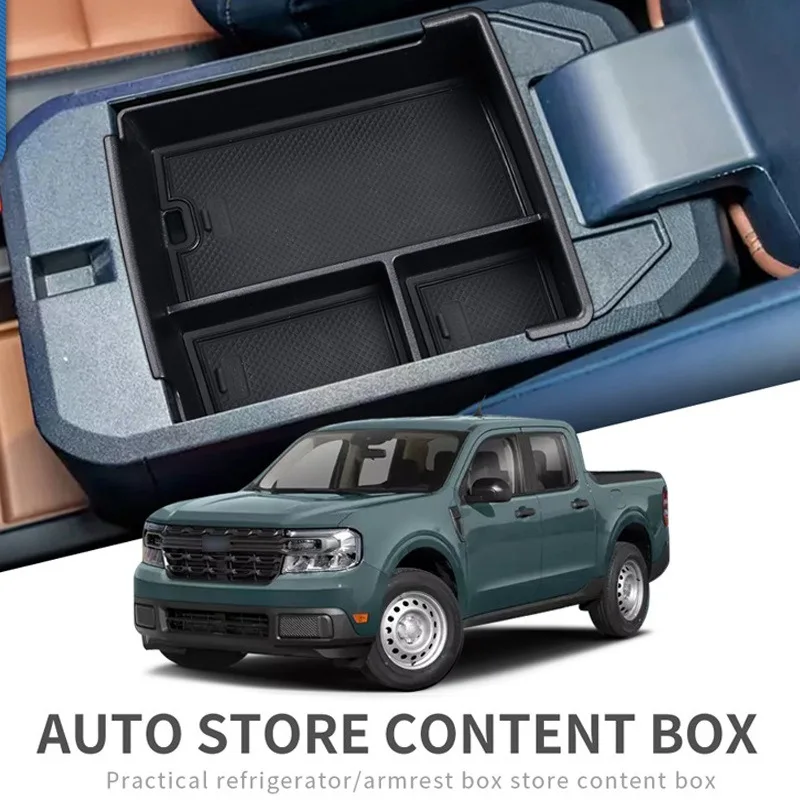 

For Ford Maverick 2022+ Car Armrest Storage Box Center Console Organizer Tray Central Tidying Auto Interior Accessories