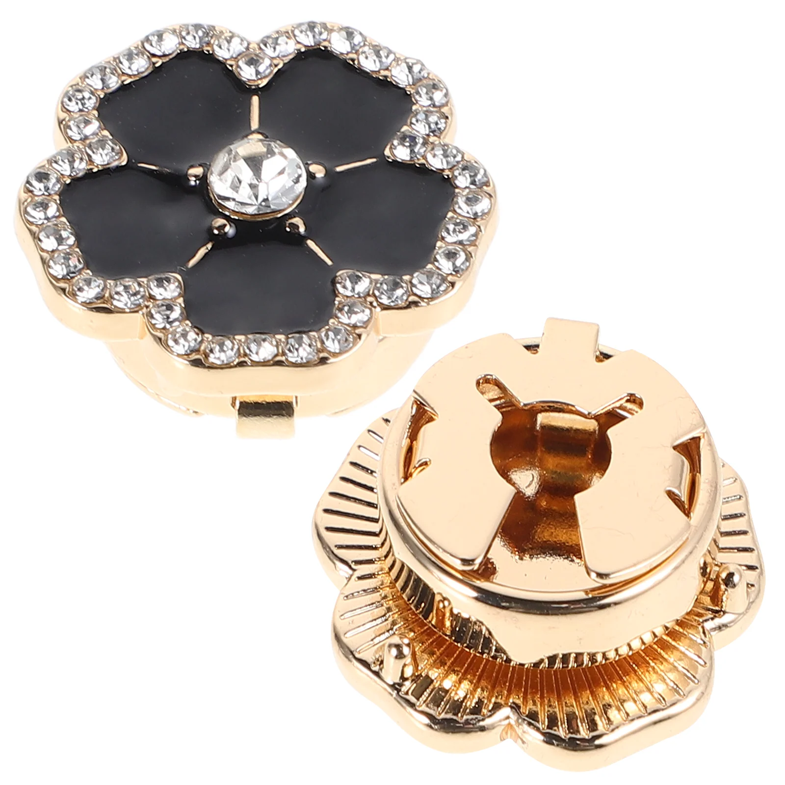 

Flower Rhinestone Women Fashion Groom Metal Shirt Rhinestones Women'S Rhinestone Button Cover Cufflinks Evening Banquet Wedding