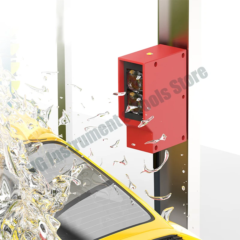 VG Photoelectric Sensor Retro-reflective Square Photoell Infrared Switch IP67 Waterproof 24-220V AC DC Universal 10m Distance