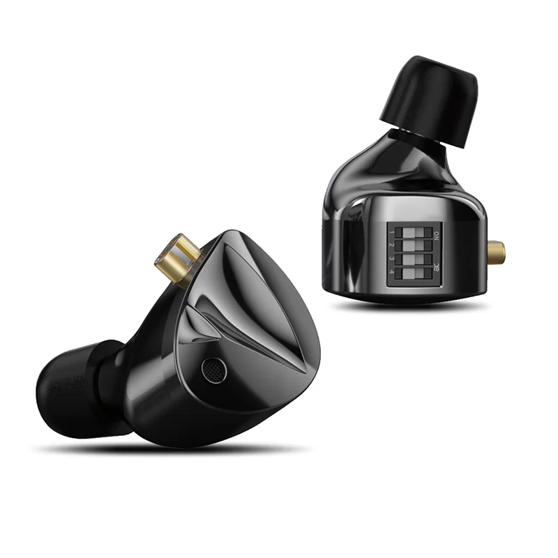 KZ D-FI In Ear 4-Level Monitor customizableTuning Headphone HiFi Earphone Zobel network circuit design Headset