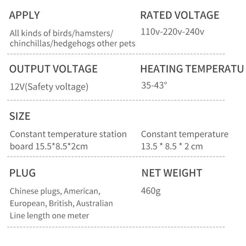 Bird Cage Heater Stand Platform Parrot Heater Bird Warmer Snuggle Up Bird Warmer Automatic Bird Platform Heater For Budgies